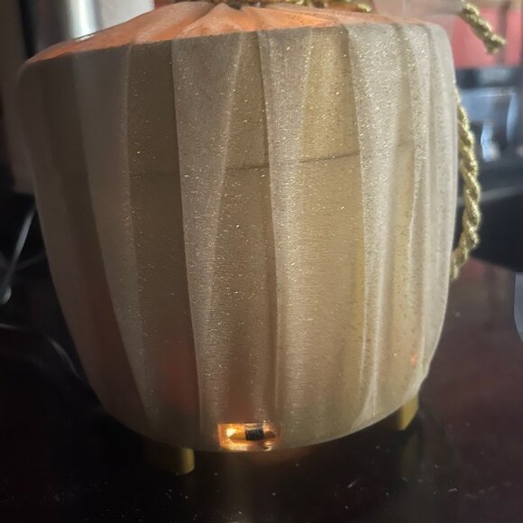 Vintage 16" Fiber-optic Artificial Poinsettia Arrangement - Holiday - Picture 4 of 8